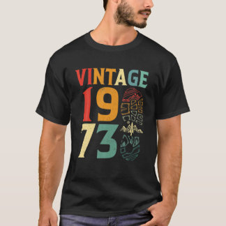 Vintag 1973 49 Jahre Altes Camping Wandern L T-Shirt