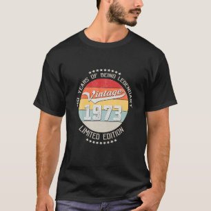 Vintag 1973 49Geburtstagsgeschenk 49 Jahre als Leg T-Shirt