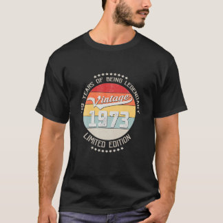 Vintag 1973 49Geburtstagsgeschenk 49 Jahre als Leg T-Shirt