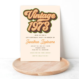 Vintag 1973 50. Geburtstagseinladung Einladung