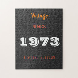 Vintag 1973 Jahr limitierte Auflage 50. Geburtstag Puzzle