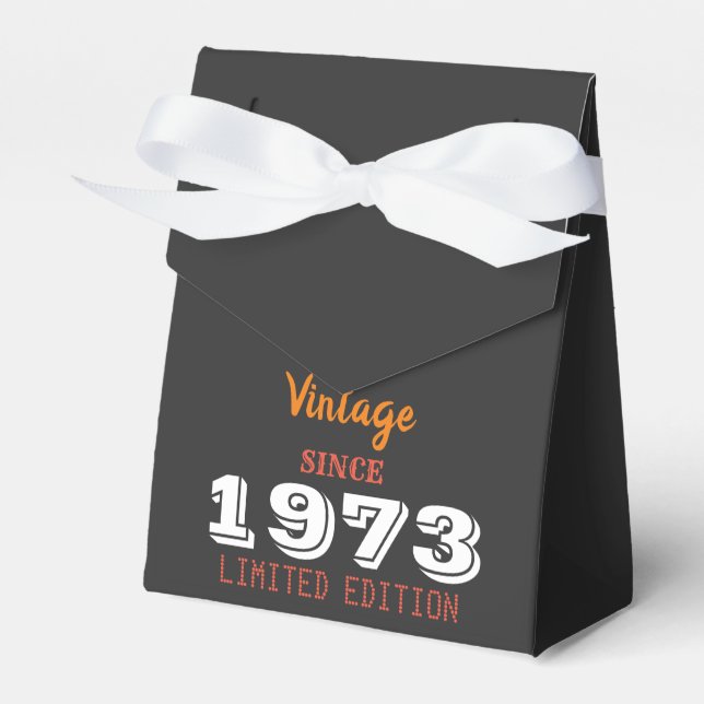 Vintag 1973 Jahre limitierte Auflage 503. Geburtst Geschenkschachtel (Vorderseite)
