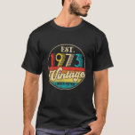 Vintag 1973 Made in 1973 49th Birthday Funny 49 Y T-Shirt<br><div class="desc">Vintage 1973 limitierte Auflage 49. Geburtstagsgeschenke für Damen, Retro 49. Geburtstagsgeschenke, 49. Geburtstagsgeschenke, 49 Jahre alte Geburtstagsgeschenke, 49 Jahre alte Geburtstagsgeschenke. Phantastisch seit 1973. Feiern Sie mit diesen T-Shirts die 49. Geburtstagsfeier. Ideal für alle 1973 Geburtstagsgeschmack oder Feiern für Mama, Papa, Mama, Mama, Pop, Mama, Mami, Tante, Onkel zum Geburtstag,...</div>