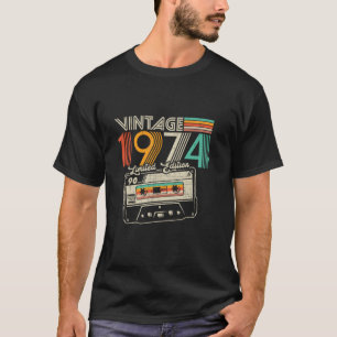 Vintag 1974, 1974, Retro 50. Geburtstagskasse T-Shirt
