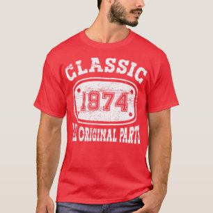 Vintag 1974 Alle Originalteile weiß T-Shirt