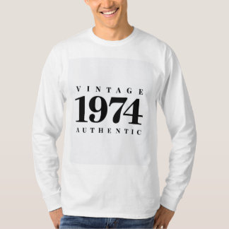 Vintag 1974 Authentic - Retro Birthday Sweatshirt T-Shirt