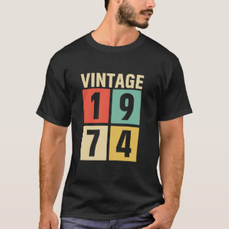 Vintag 1974 Geburtstag 50. Jahr Funny 50 Jahre alt T-Shirt
