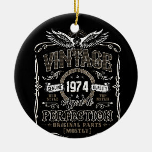 Vintag 1974 Jahre alt bis perfekt Keramik Ornament