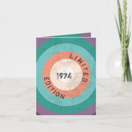 Vintag 1974 limitierte Auflage 50. Geburtstag Einladung