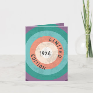 Vintag 1974 limitierte Auflage 50. Geburtstag Einladung