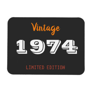 Vintag 1974 limitierte Auflage 50. Geburtstagsgesc Magnet