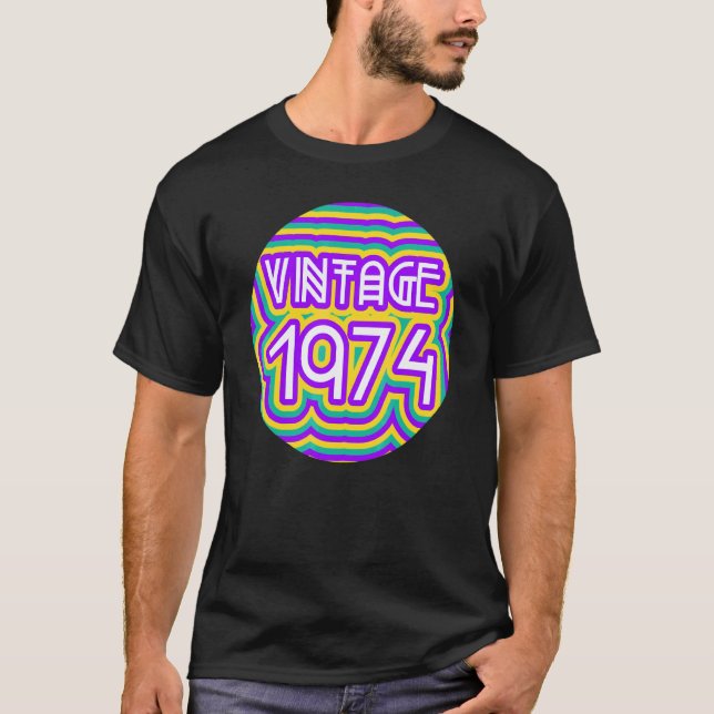 Vintag 1974 T-Shirt (Vorderseite)