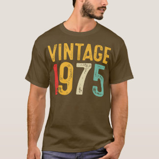 Vintag 1975 47. Geburtstagsdekoration Männer Fraue T-Shirt
