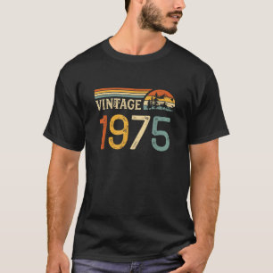 Vintag 1975 Geburtstag Retro T-Shirt