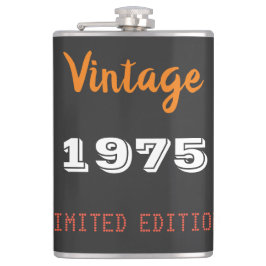 Vintag 1975 Jahre limitierte Auflage 50. Geburtsta Flachmann