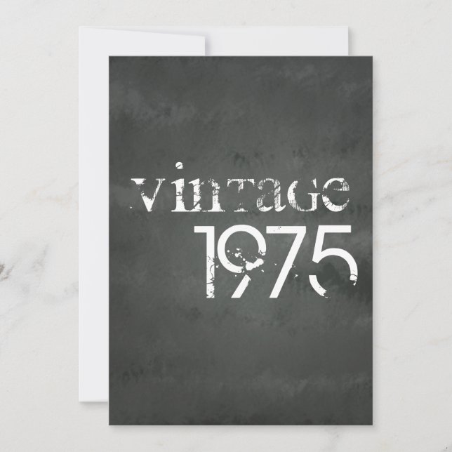 Vintag 1975 karte (Vorderseite)