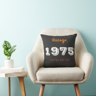 Vintag 1975 Limited Edition Throw Kissen - Retro