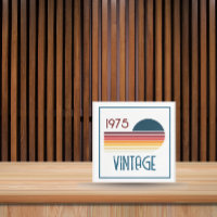 Vintag 1975 Retro Stripe Sun 50. Geburtstag