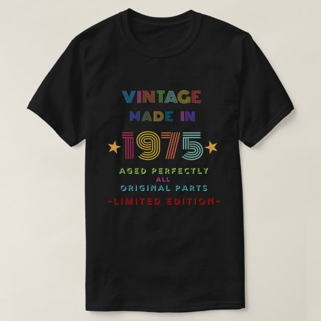 Vintag 1975 T-Shirt (Design vorne)