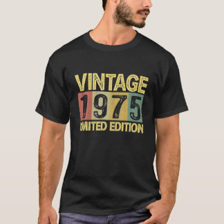 Vintag 1975 Tag 47 Jahre alter sonniger 47. Geburt T-Shirt