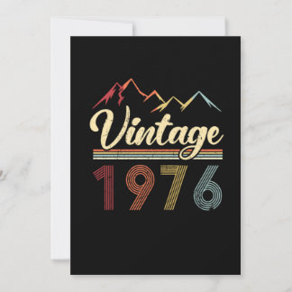 Vintag 1976 45. Geburtstag Retro 45 Jahre alt Einladung