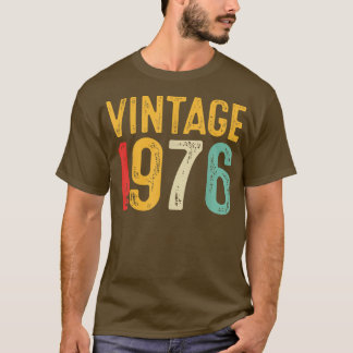 Vintag 1976 46. Geburtstagsdekoration Männer Fraue T-Shirt
