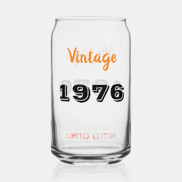 Vintag 1976 50. Geburtstag - Retro-Geschenk für 50 Dosenglas