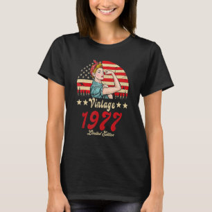 Vintag 1977 1977 45. B. Tag 45 Jahre alt T-Shirt