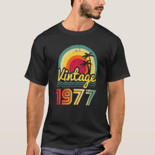 Vintag 1977 45 Jahre alt Männer und Frauen 44. Geb T-Shirt