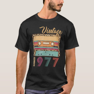 Vintag 1977 Geburtstag Vintag Retro Geburtstag T-Shirt