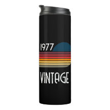 Vintag 1977 Retro Stripe Sun