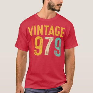 Vintag 1979 43. Geburtstagsdekoration Männer Fraue T-Shirt