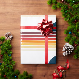 Vintag 1979 Retro Stripe Sun Geschenkpapier