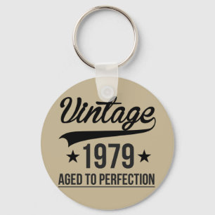 Vintag 1979 vollendet schlüsselanhänger