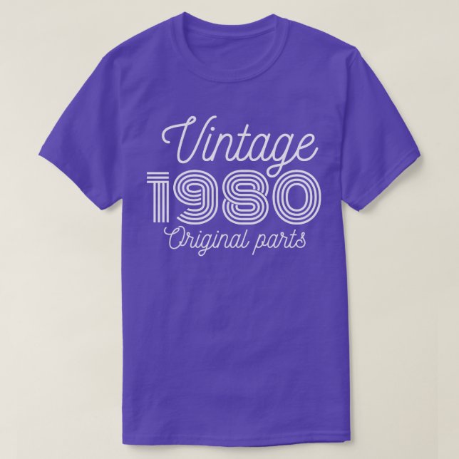 Vintag 1980 1 T-Shirt (Design vorne)