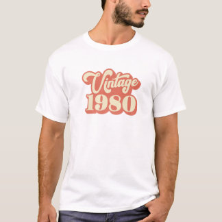 Vintag 1980 40 Jahre Alte Geschenke 40. Geburtstag T-Shirt