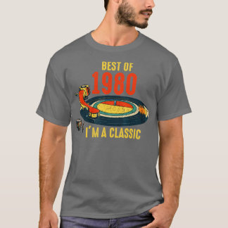 Vintag 1980 Geburtstag Best of 1980 Im a Classic V T-Shirt