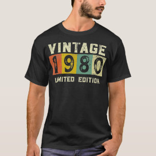 Vintag 1980 limitierte Auflage Geschenk 40. Geburt T-Shirt