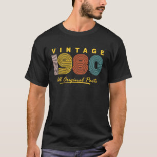 Vintag 1980 Live Legend 43. Live Legend Geburtstag T-Shirt