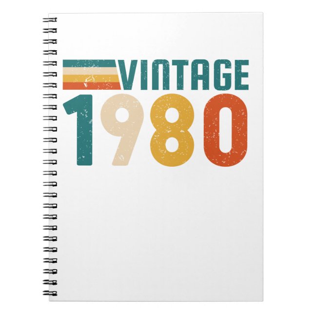 VINTAG 1980 NOTIZBLOCK (Vorderseite)