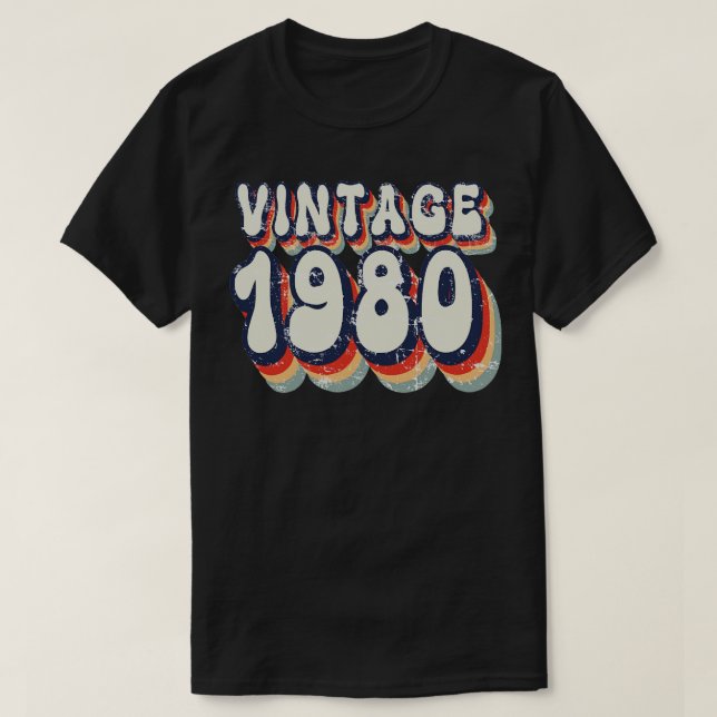 Vintag 1980 T-Shirt (Design vorne)
