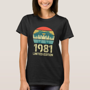 Vintag 1981 Geburtstag für Frauen 1981 Geburtstag T-Shirt