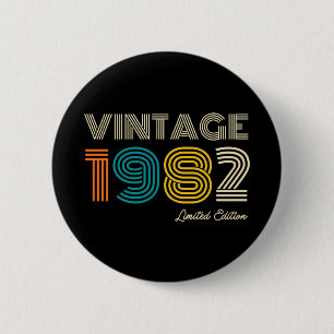 Vintag 1982 42. Geburtstag Button