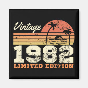 Vintag 1982 Limited Edition 42. Geburtstag Magnet