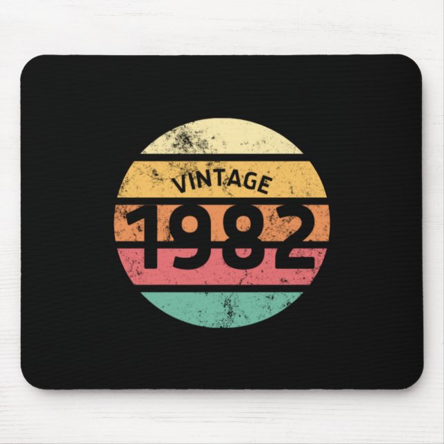 Vintag 1982 Phantastisch 40. Geburtstag Retro 1982 Mousepad (Vorne)