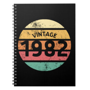Vintag 1982 Phantastisch 40. Geburtstag Retro 1982 Notizblock