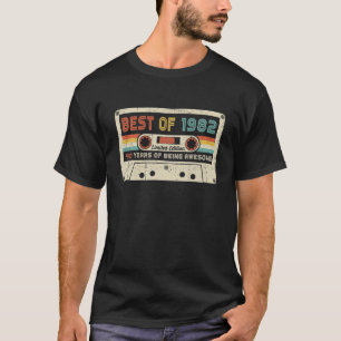 Vintag 1982 Retro Cassette 40. Geburtstag 40 Jahre T-Shirt