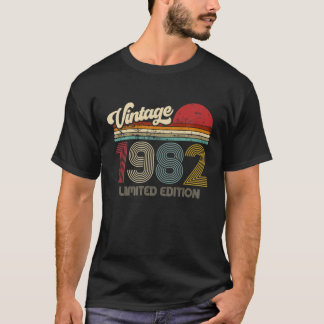 Vintag 1982 Retro Style Birthday Limited Edition T-Shirt