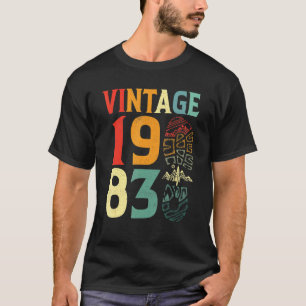 Vintag 1983 39 Jahre alt Geburtstag Camping Wander T-Shirt