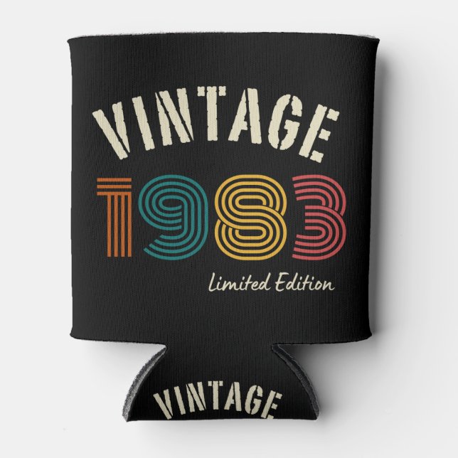 Vintag 1983 41. Geburtstag Dosenkühler (Vorderseite)